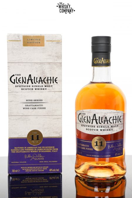 GlenAllachie Aged 11 Years Grattamacco Wine Cask Finish Single Malt Scotch Whisky (700ml)