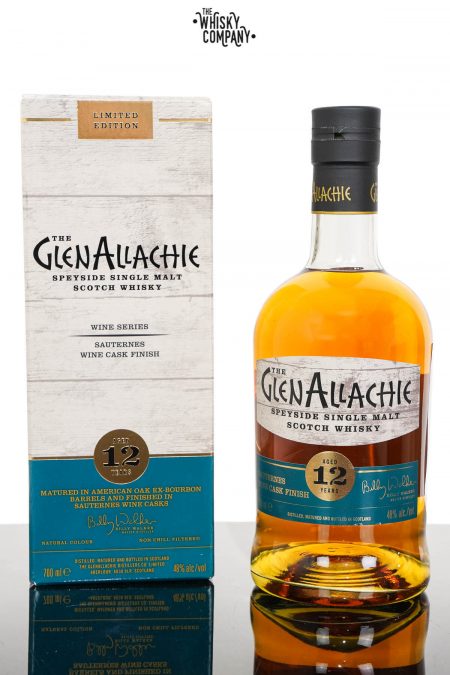GlenAllachie Aged 12 Years Sauternes Wine Cask Finish Single Malt Scotch Whisky (700ml)