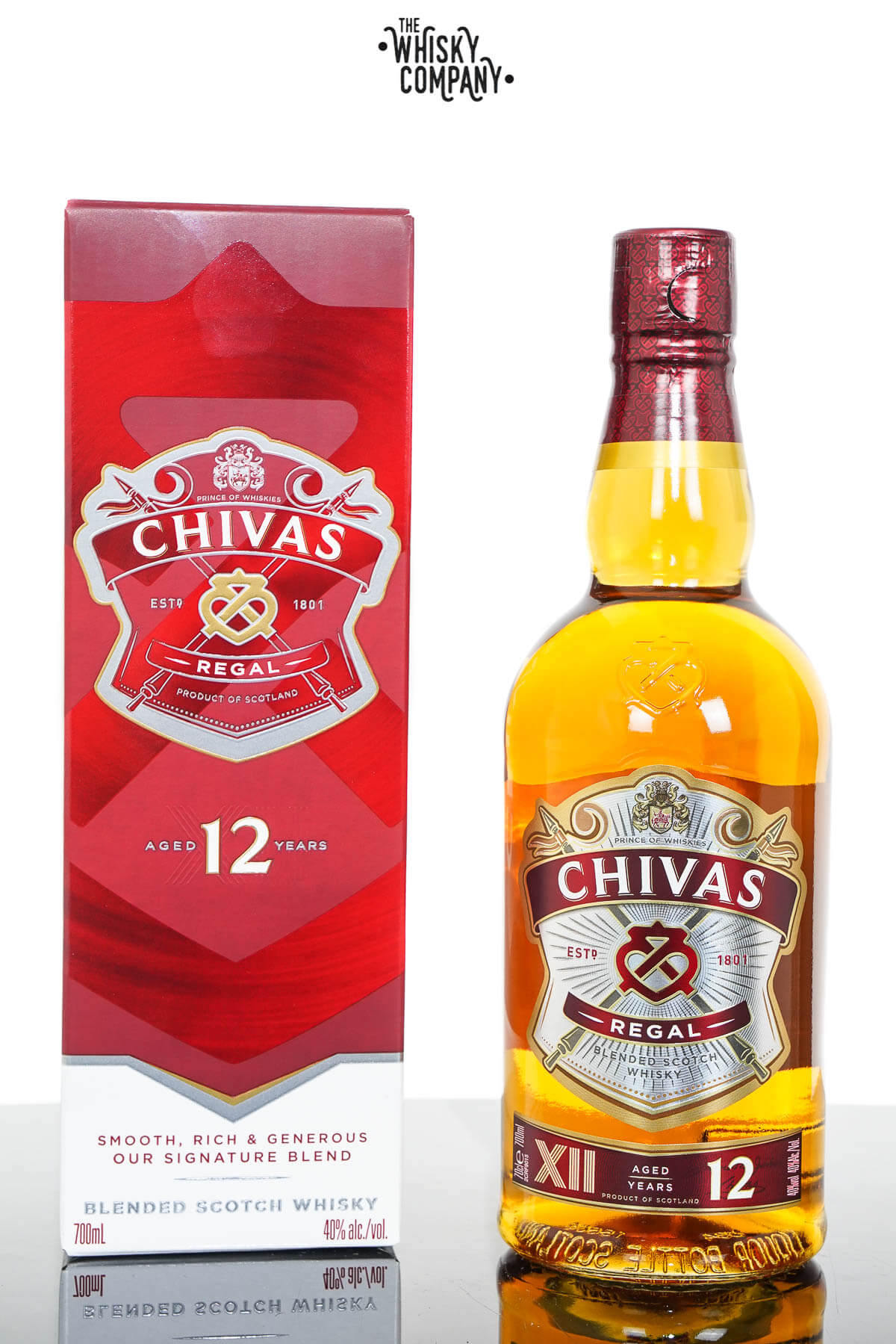 Chivas Regal 12 Ans Blended Scotch Whisky, Fiche produit