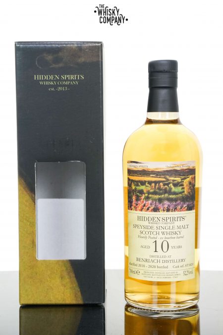 BenRiach 2010 Aged 10 Years Speyside Single Malt Scotch Whisky - Cask #AT1020 Hidden Spirits (700ml)