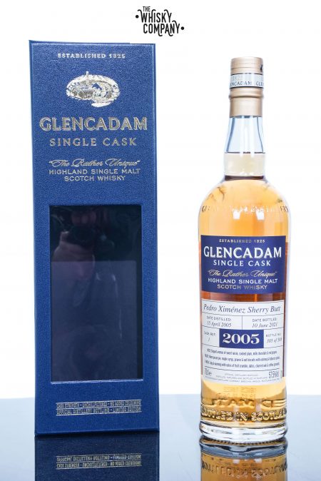 Glencadam 2005 Aged 16 Years PX Sherry Highland Single Cask Single Malt Scotch Whisky – Cask No. 1 (700ml)