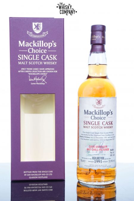 Highland Park 1991 Aged 19 Years Single Cask Single Malt Scotch Whisky - Mackillop's Choice Cask 8103 (700ml)