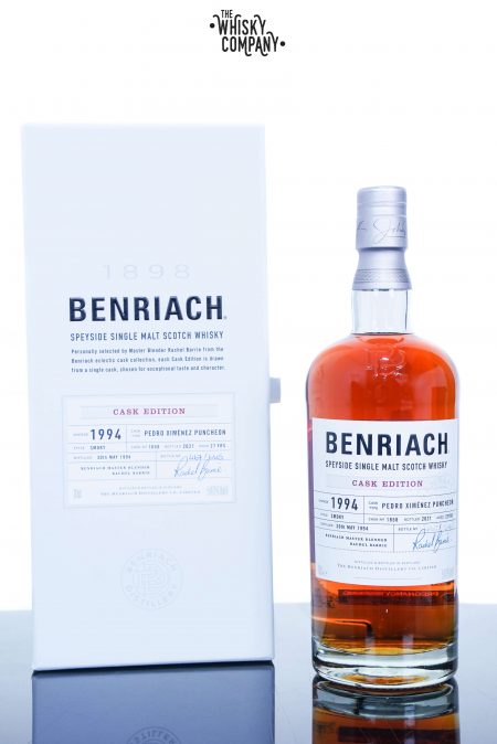BenRiach 1994 Aged 27 Years Peated Single Cask Single Malt Scotch Whisky - Cask 1858 (700ml)
