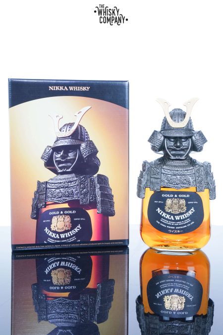 Nikka Gold & Gold Kabuto Samurai Japanese Single Malt Whisky (700ml)