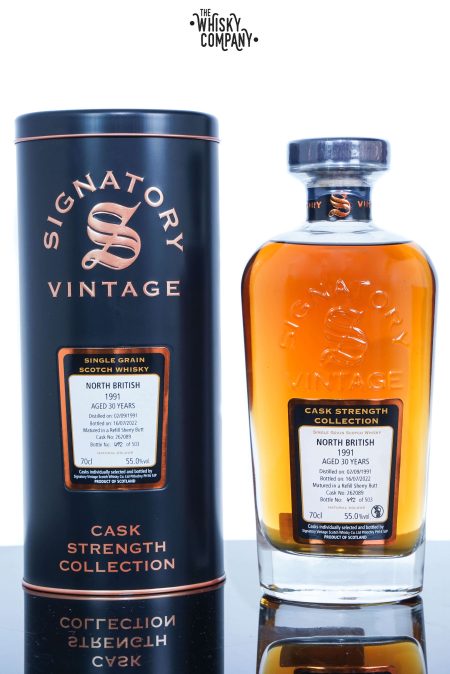 North British 1991 Aged 30 Years Cask Strength Single Malt Scotch Whisky - Signatory Vintage (700ml)