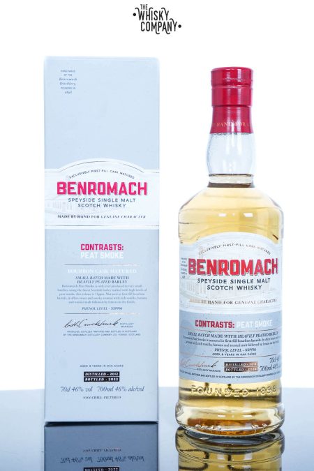 Benromach 2012 Contrasts Peat Smoke Speyside Single Malt Scotch Whisky (700ml)