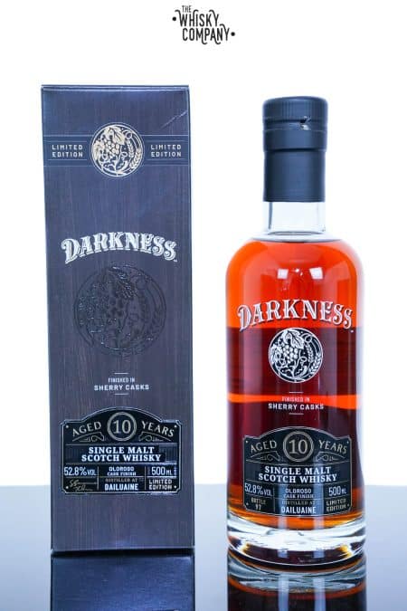 Dailuaine Aged 10 Years Oloroso Sherry Cask Finish Single Malt Scotch Whisky - Darkness (500ml)