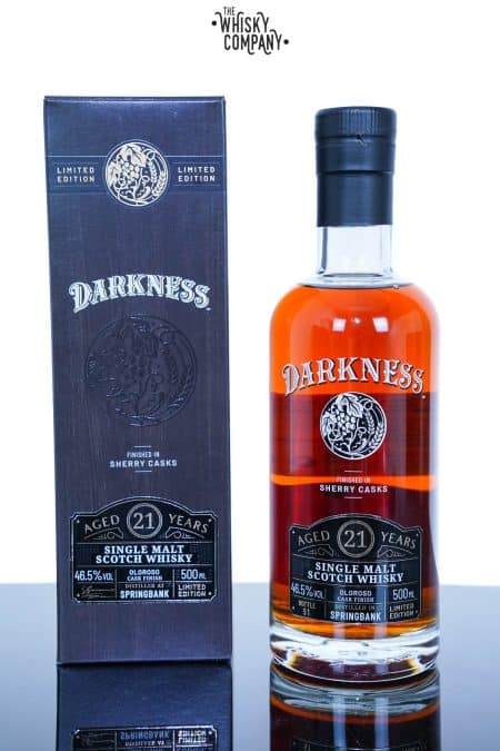 Springbank Aged 21 Years Oloroso Sherry Cask Finish Single Malt Scotch Whisky - Darkness (500ml)